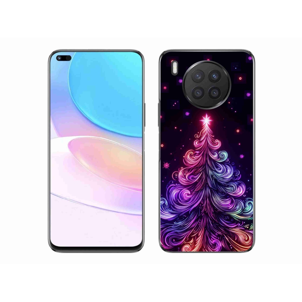Zselés borítás mmCase a Honor 50 Lite készülékhez - neon karácsonyfa 1