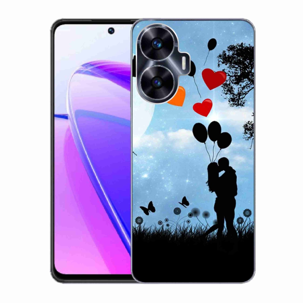 Gél tok mmCase a Realme C55 készülékhez - szerelmes pár