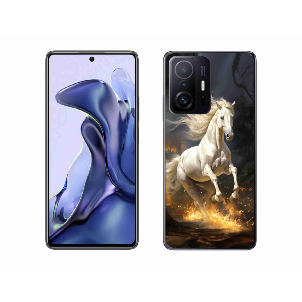 Gél borítás mmCase a Xiaomi 11T-hez - fehér ló 2