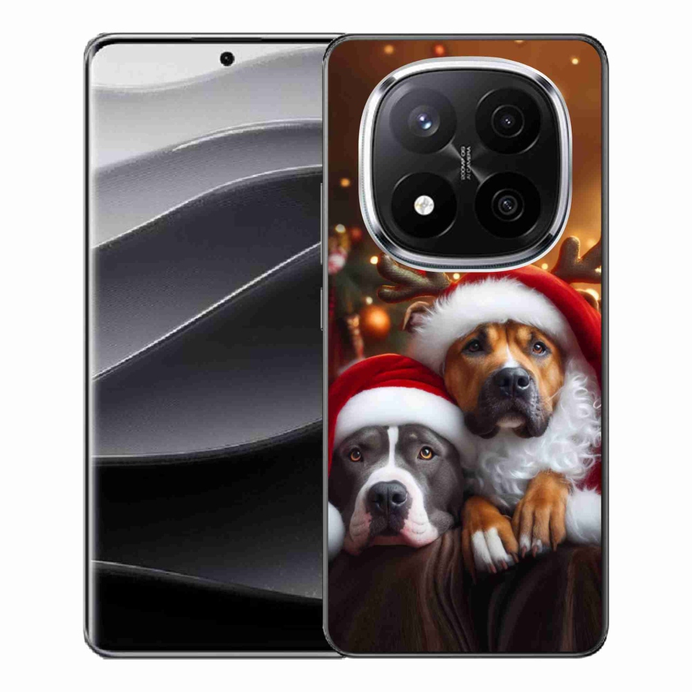 Gél borító mmCase a Xiaomi Redmi Note 14 Pro+ 5G - Karácsonyi kutyákhoz