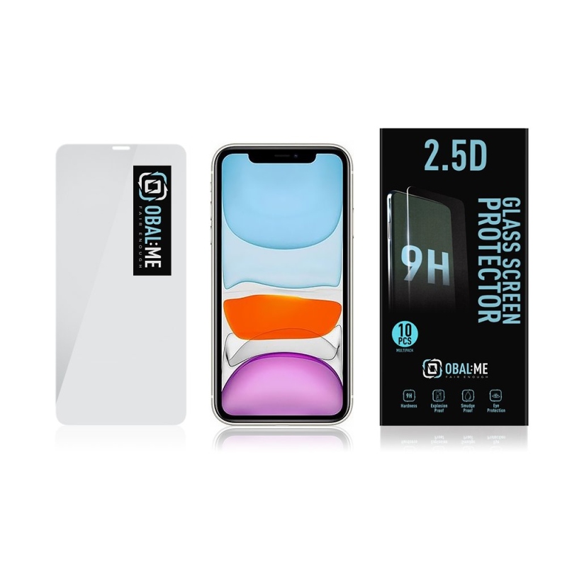 CSOMAG:ME Multipack 2.5D edzett üveg Apple iPhone 11/XR átlátszó (10db)