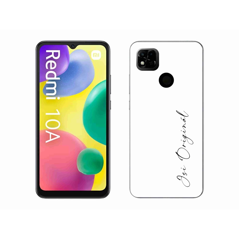 Gél borító mmCase a Xiaomi Redmi 10A - te vagy az eredeti fehér háttérrel