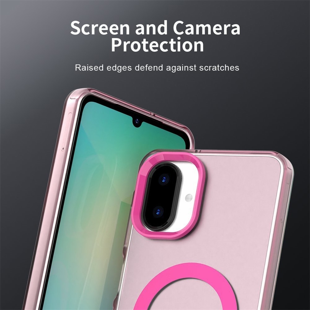 Candy zselés tok MagSafe Samsung Galaxy A07 4G - rózsaszínű