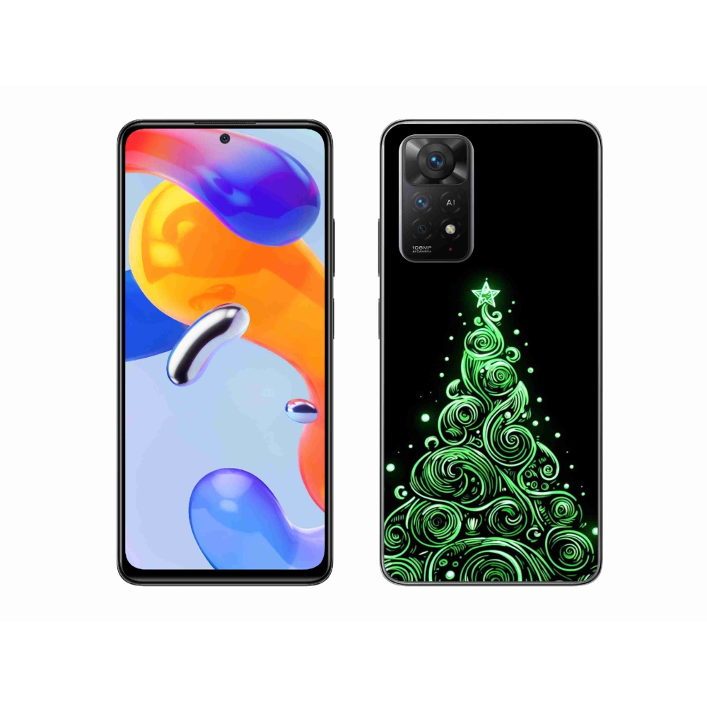 Gél borítás mmCase a Xiaomi Redmi Note 11 Pro 4G/5G - neon karácsonyfa 3