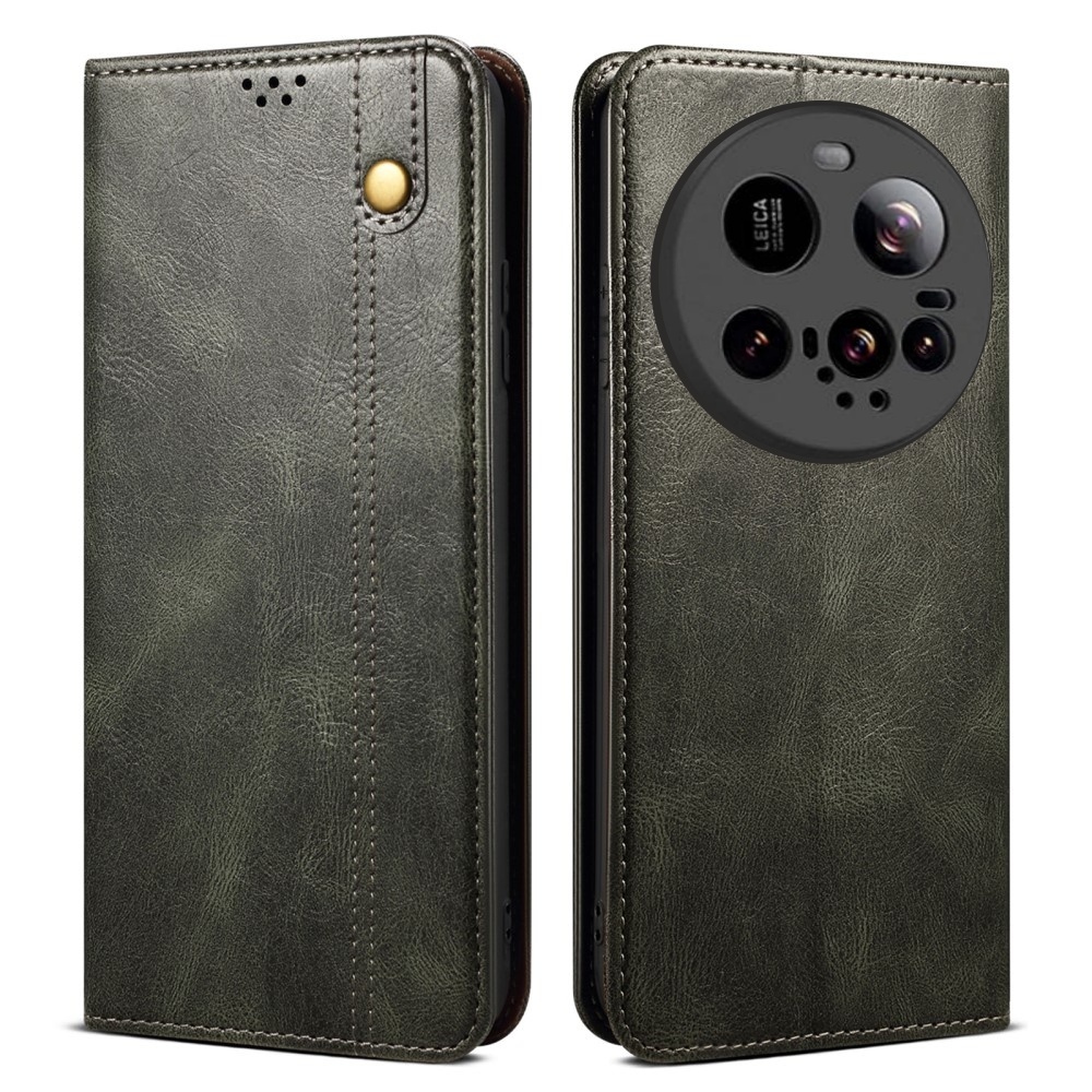 Viaszos könyvtáska Xiaomi 15 Ultra - zöld
