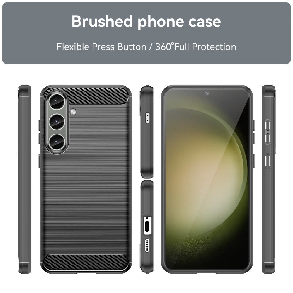 Szénálló zselés tok Samsung Galaxy S24+/S25+ készülékhez - fekete