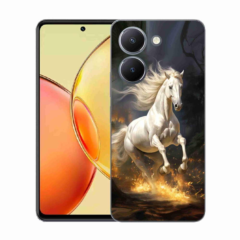 Zselés borítás mmCase a Vivo Y36-hoz - fehér ló 2