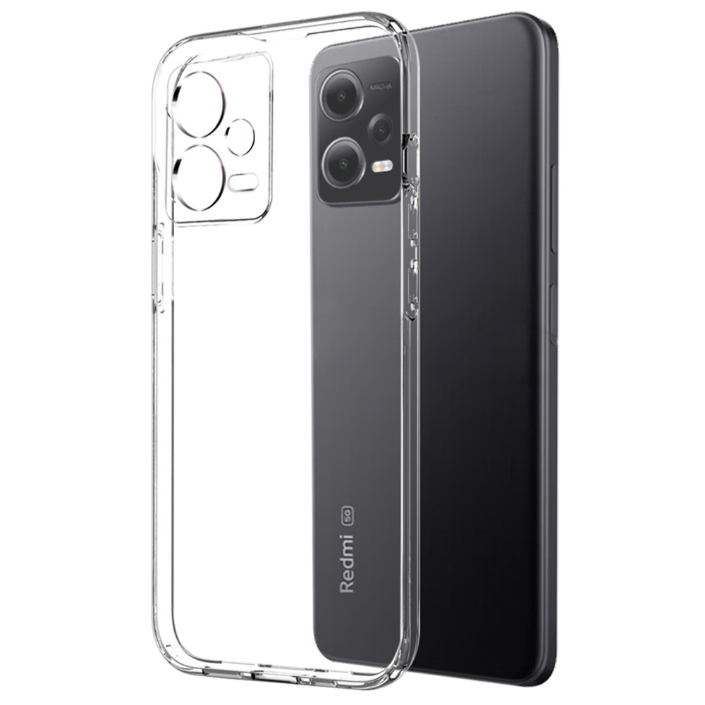 NORTHJO átlátszó gél tok + edzett üveg Xiaomi Redmi Note 12 Pro+ 5G - átlátszó