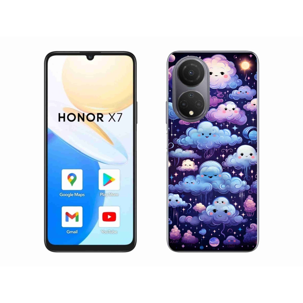 Zselés borítás mmCase a Honor X7-hez - felhők