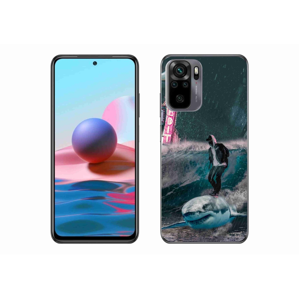 Gél borítás mmCase a Xiaomi Poco M5s készülékhez - cápa