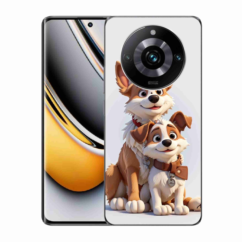 Gél borítás mmCase a Realme 11 Pro/11 Pro+ készülékhez - kutyák rajzolása