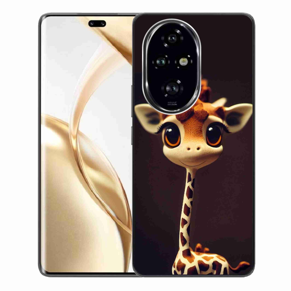 Zselés borítás mmCase a Honor 200 Pro 5G készülékhez - kis zsiráf