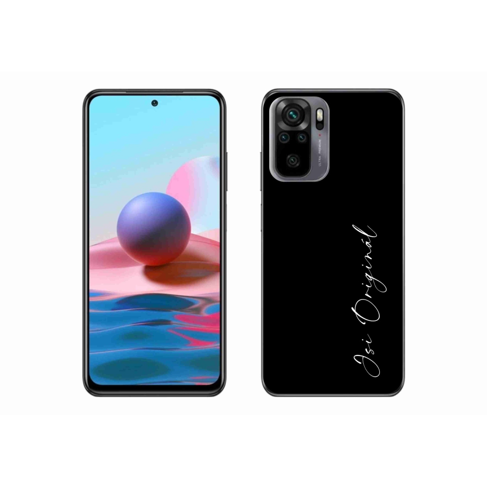 Gél borító mmCase a Xiaomi Redmi Note 10S - te vagy az eredeti fekete háttérrel