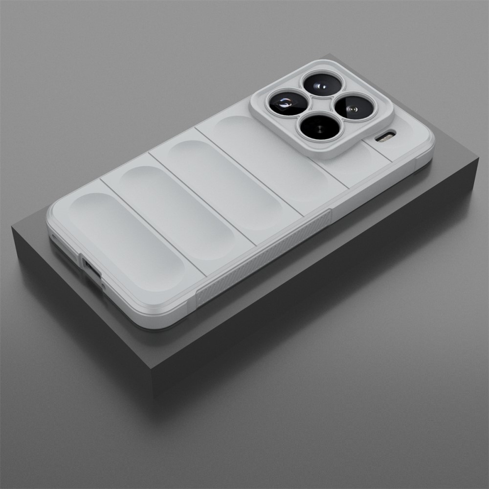 Rugg tartós zselés tok Xiaomi 15 Pro - világosszürke