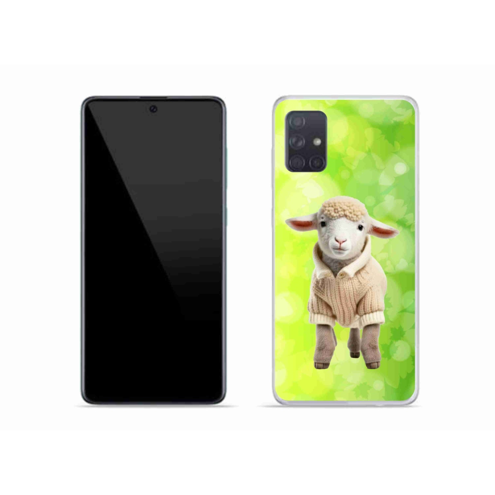 Zselés borítás mmCase Samsung Galaxy A51 - bárány pulóverben