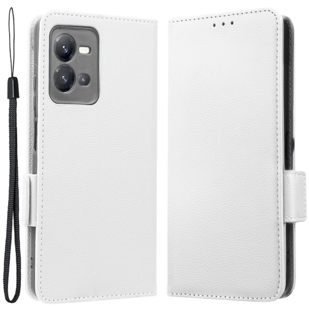 Tárcás könyv tok a Vivo X80 Lite-hoz - fehér