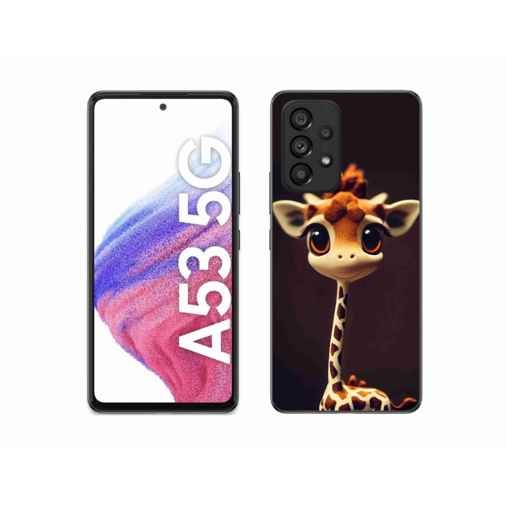 Gél védőhuzat mmCase Samsung Galaxy A53 5G - kis zsiráfhoz