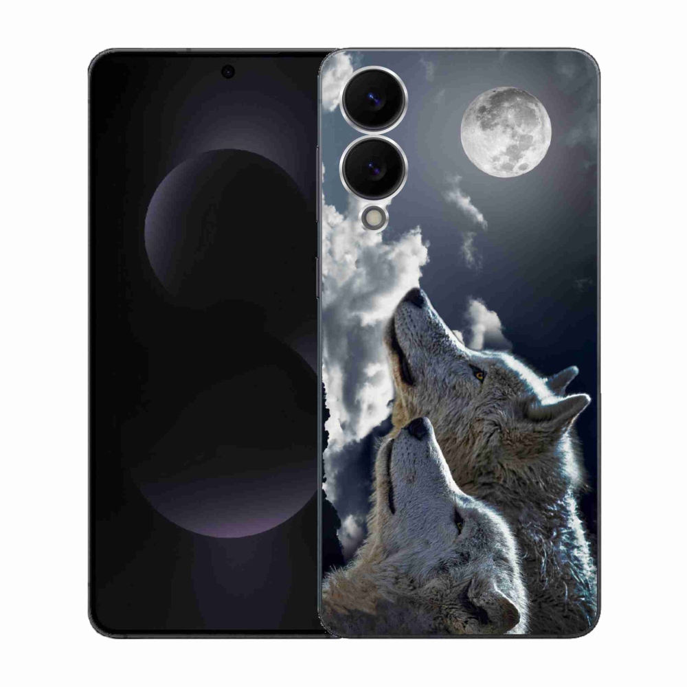 Gél borítás mmCase Samsung Galaxy S25 Edge készülékhez - farkasok