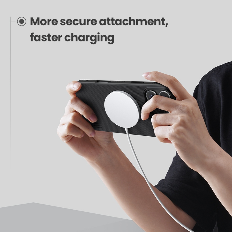 Nillkin Super Frosted PRO mágneses hátlap az Apple iPhone 16 Pro készülékhez Kék