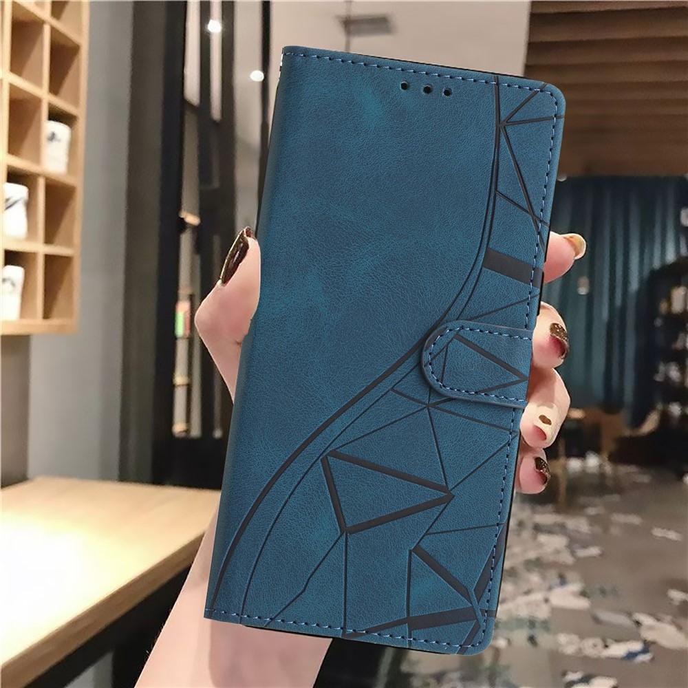 Háromszögek könyvtáska Xiaomi 15T Pro-hoz - kék