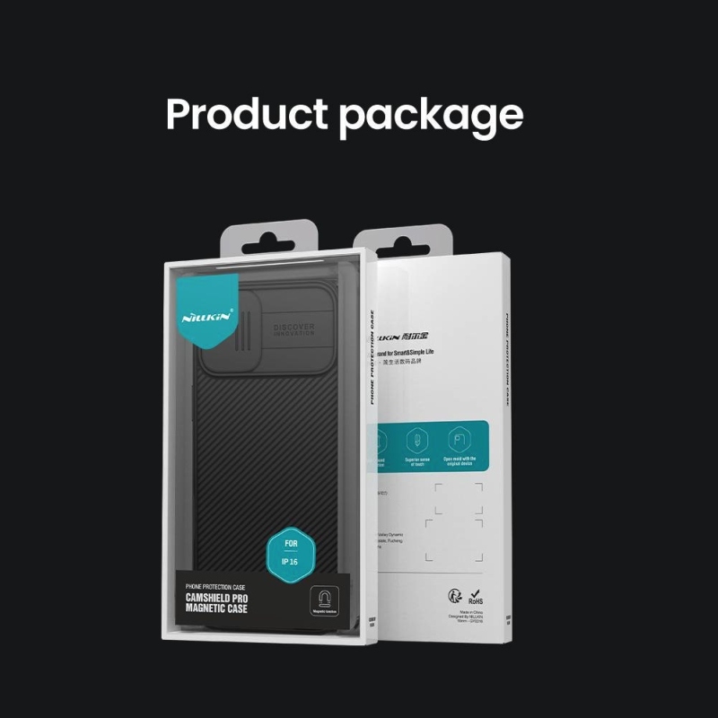 Nillkin CamShield PRO mágneses hátlap Apple iPhone 16 készülékhez Kék