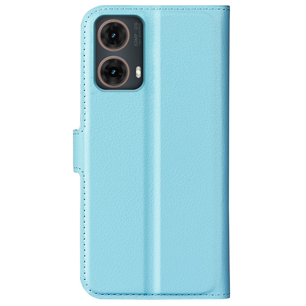 Litchi könyv tok Motorola Moto G85 5G - kék