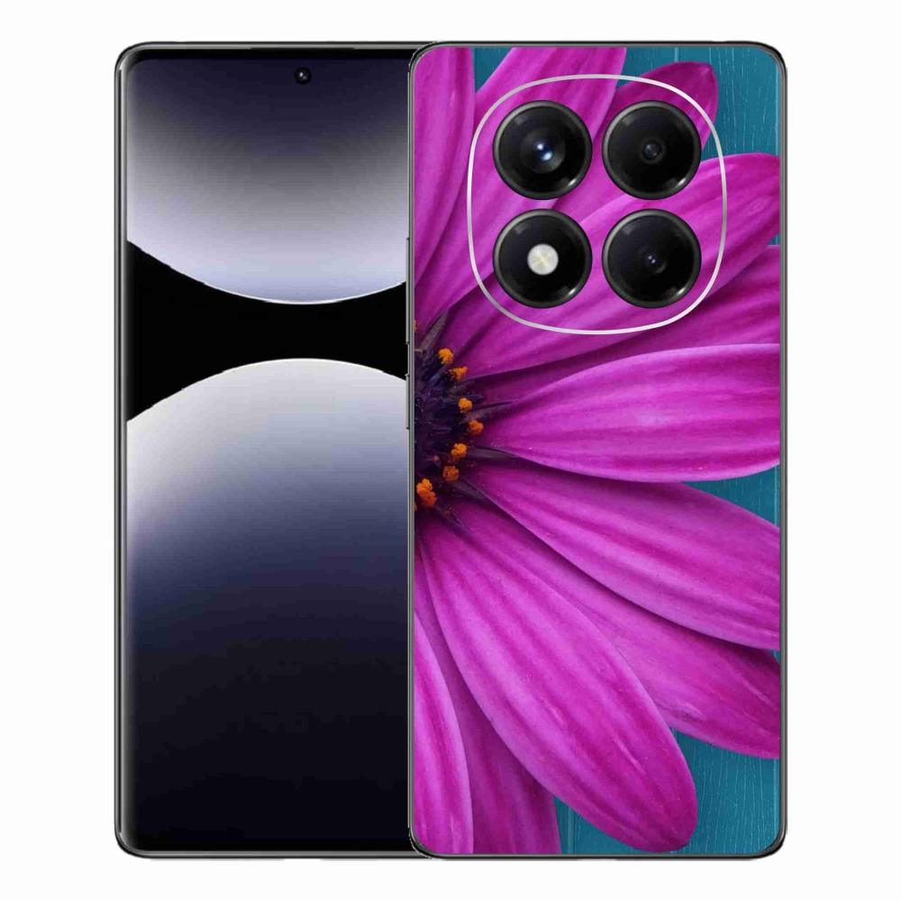 Zselés borítás mmCase a Xiaomi Redmi Note 14 Pro készülékhez - lila margaréta