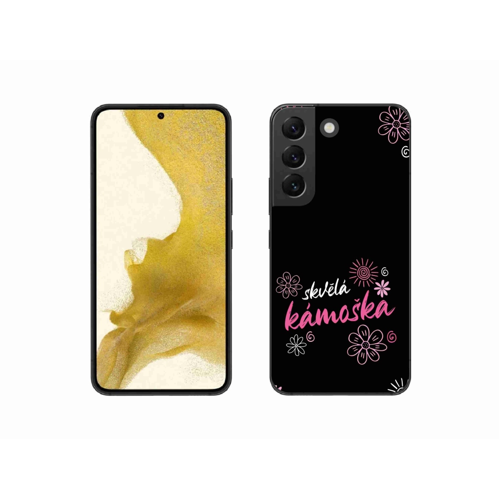 Gél borító mmCase Samsung Galaxy S22 5G - nagyszerű haver fekete háttérrel