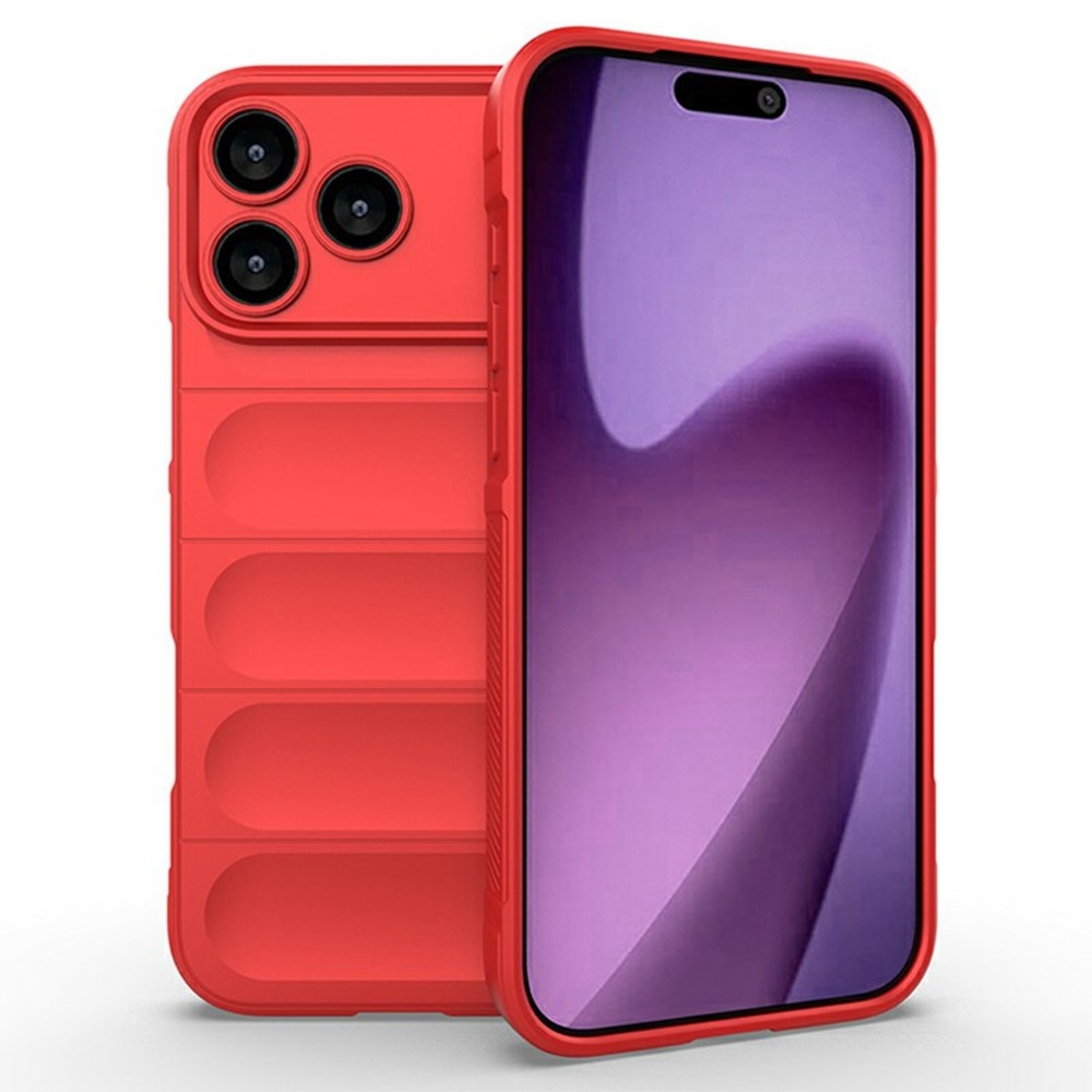 Rugg tartós zselés tok iPhone 17 Pro Max készülékhez - piros