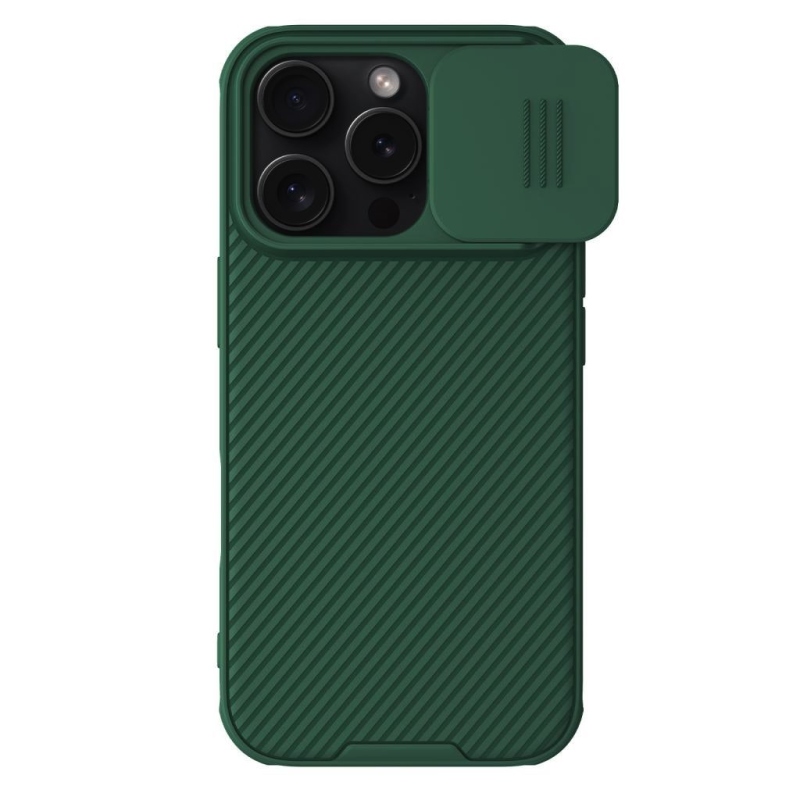 Nillkin CamShield PRO mágneses hátlap Apple iPhone 16 Pro készülékhez Sötétzöld