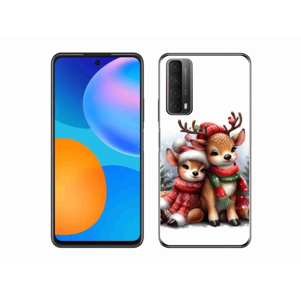 Zselés borítás mmCase a Huawei P Smart (2021) - karácsonyi rénszarvashoz