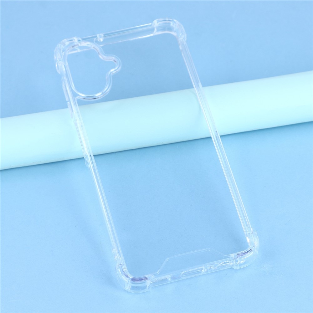 Átlátszó zselés tok szilárd hátlappal és megerősített sarkokkal a Samsung Galaxy A07 4G készüléken