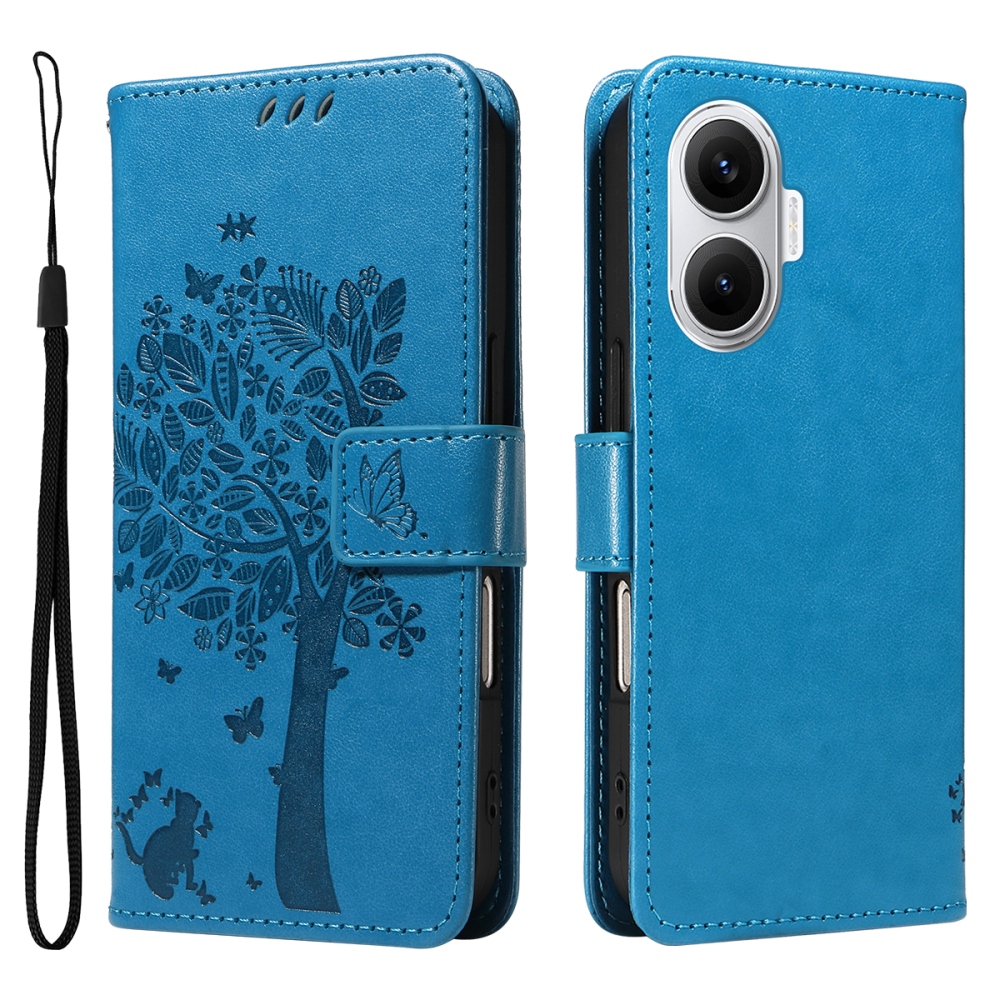 Fák könyv tokja Xiaomi Poco F7 5G - kék