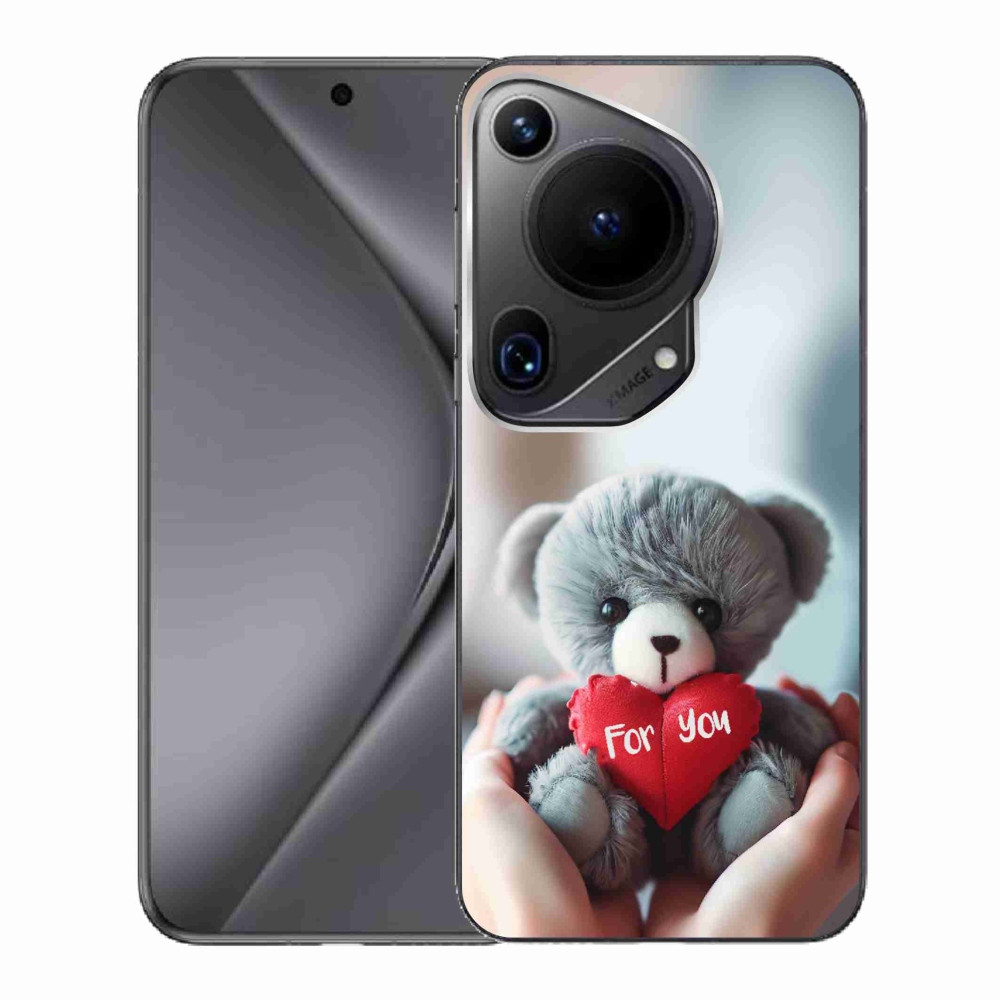 Gélburkolat mmCase a Huawei Pura 70 Ultra - mackó a szerelmesek számára