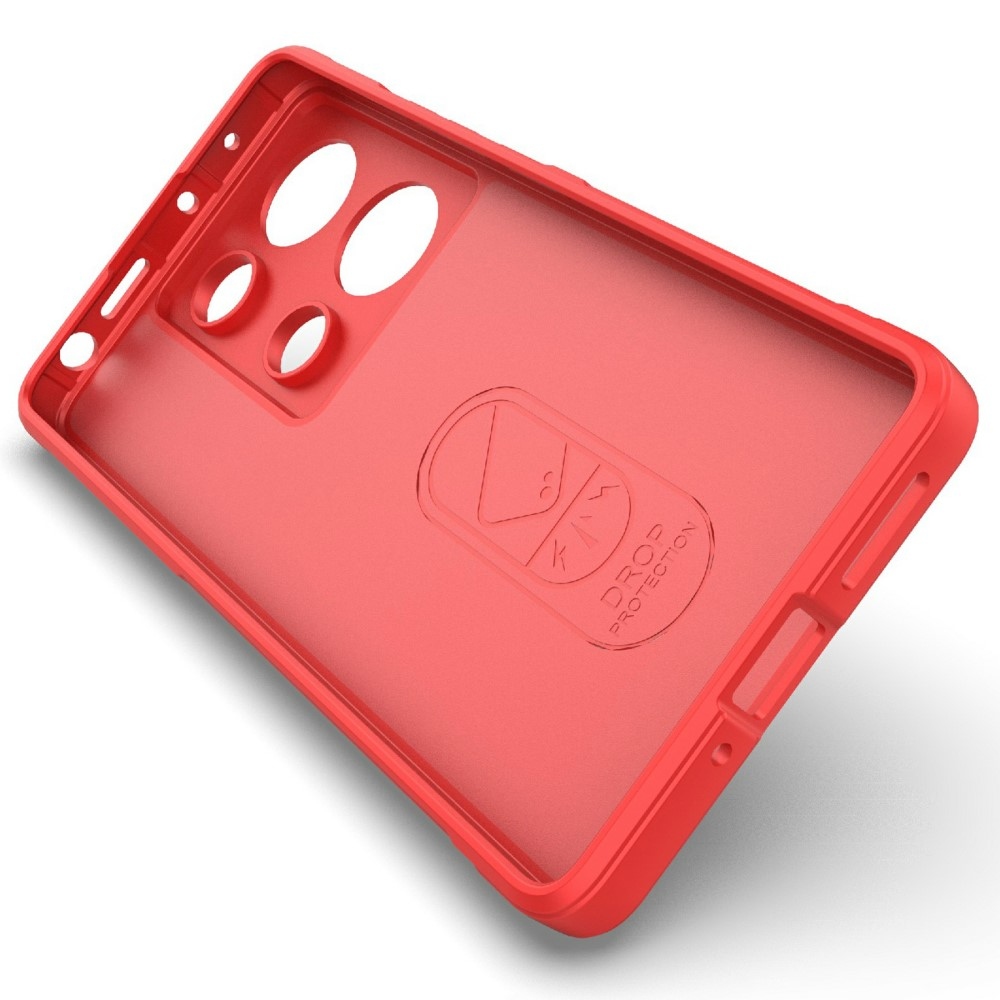 Rugg tartós zselés tok Xiaomi Redmi Note 14S-hez - piros