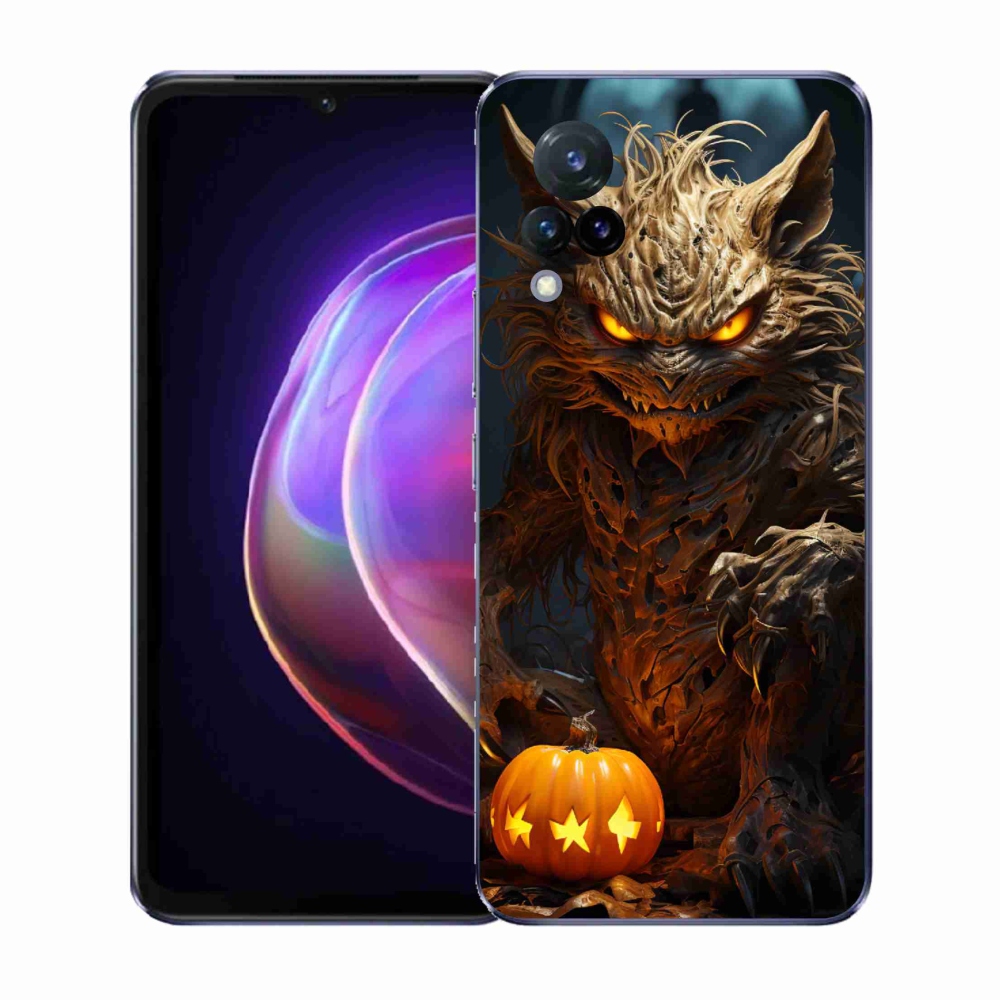 Gél borító mmCase a Vivo V21 4G/5G készülékhez - Halloween szörnyeteg