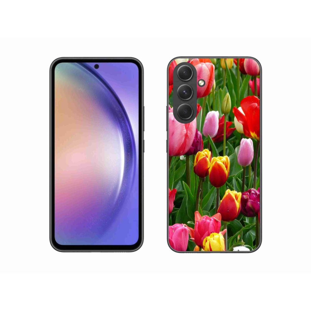 Zselés borítás mmCase Samsung Galaxy A54 5G - tulipánok