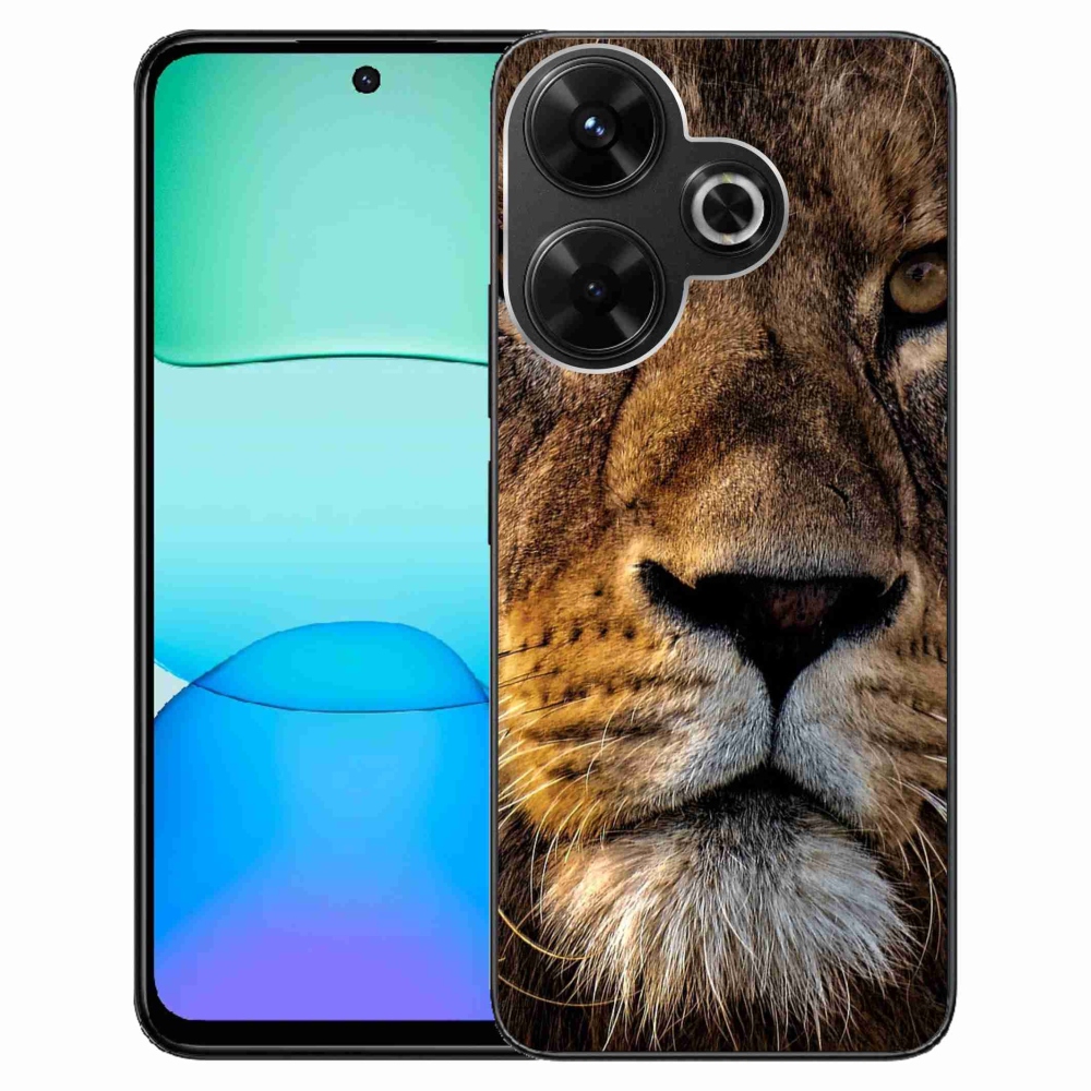 Gél tok mmCase a Xiaomi Redmi 13 4G/Poco M6 4G számára - oroszlán