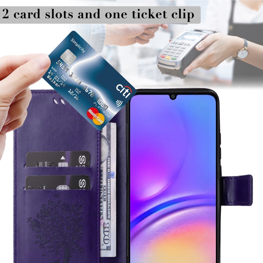 Fák könyve tok Samsung Galaxy A06 4G - sötétlila