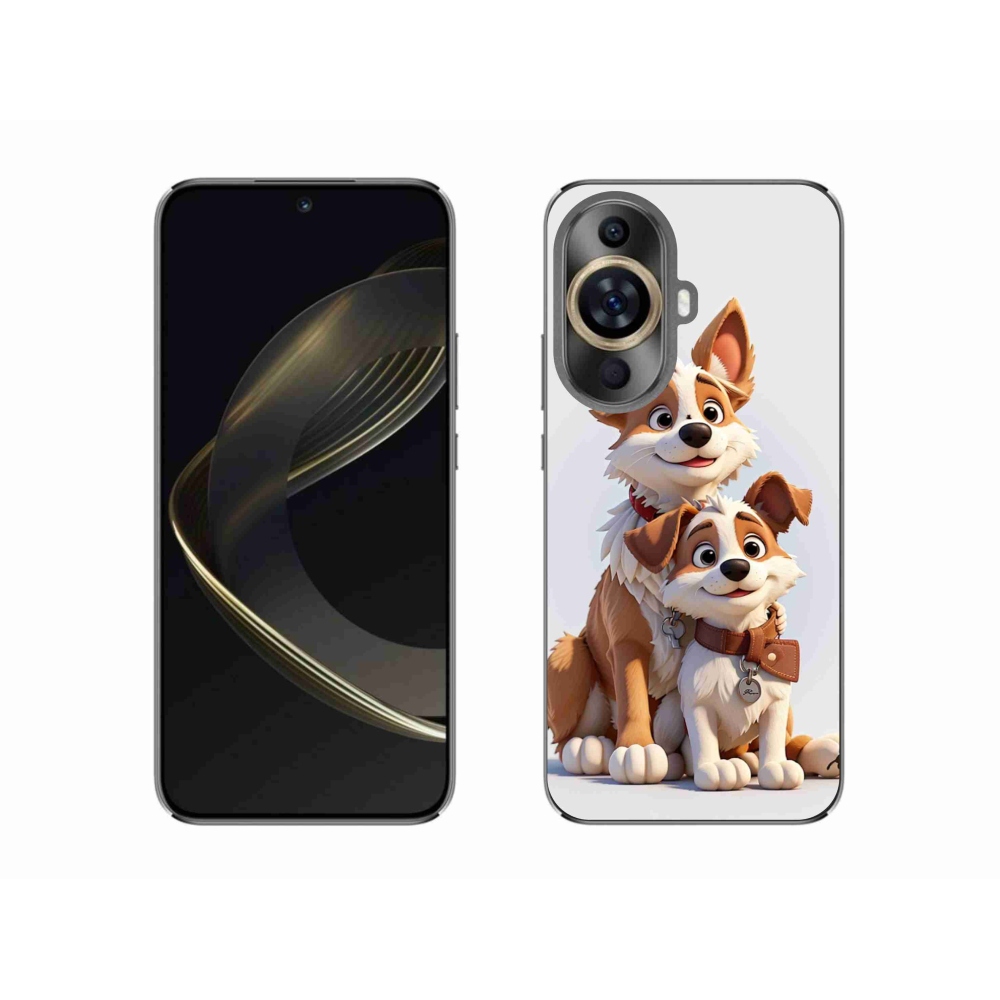 Gél borítás mmCase a Huawei Nova 11-hez - kutyák rajzolása