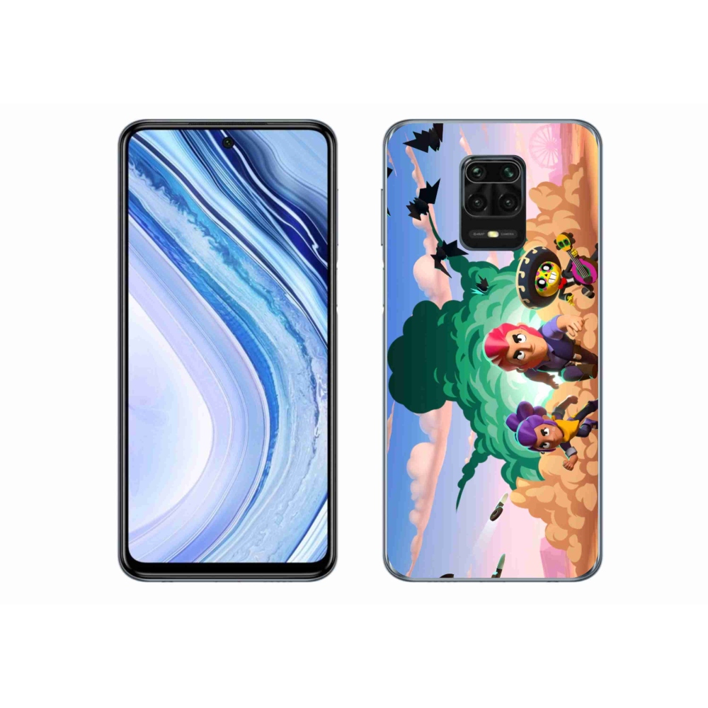 Gél borítás mmCase a Xiaomi Redmi Note 9S-hez - verekedés csillagok