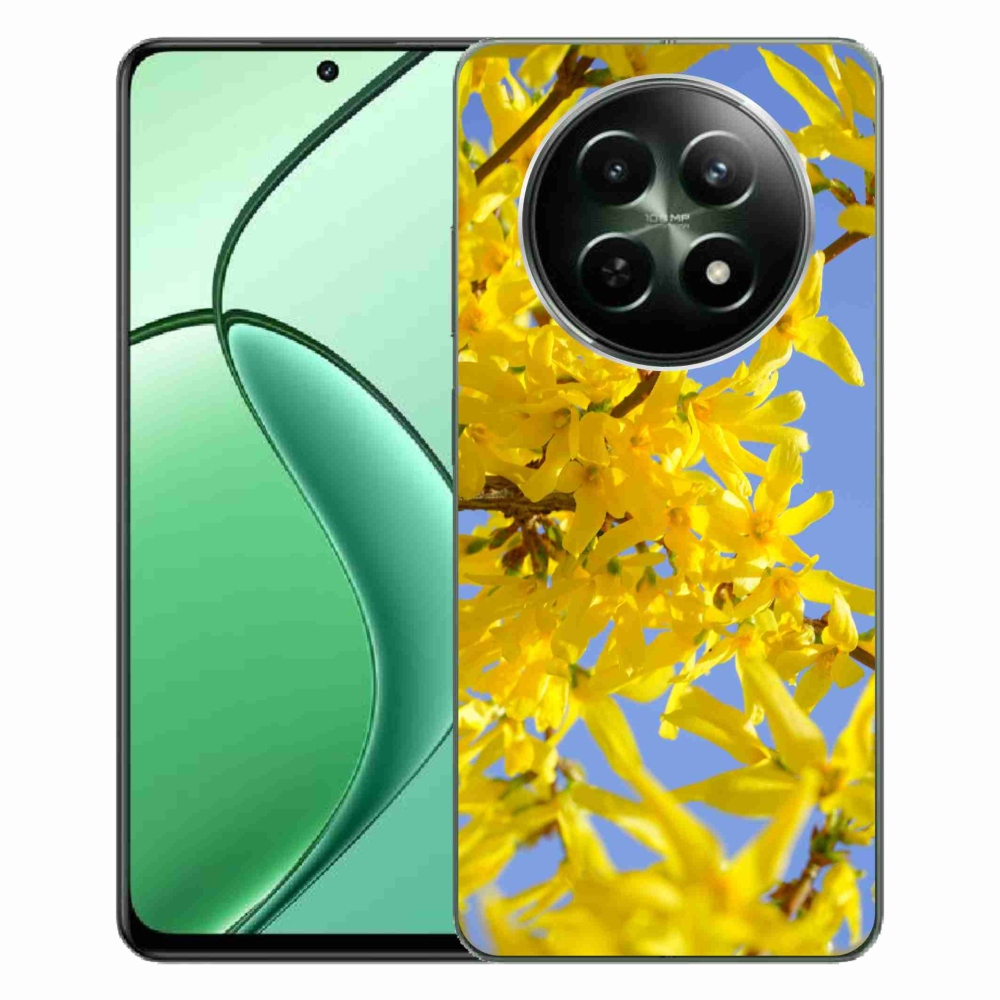 Gél borító mmCase a Realme 12 5G/12x 5G készülékhez - sárga virágok