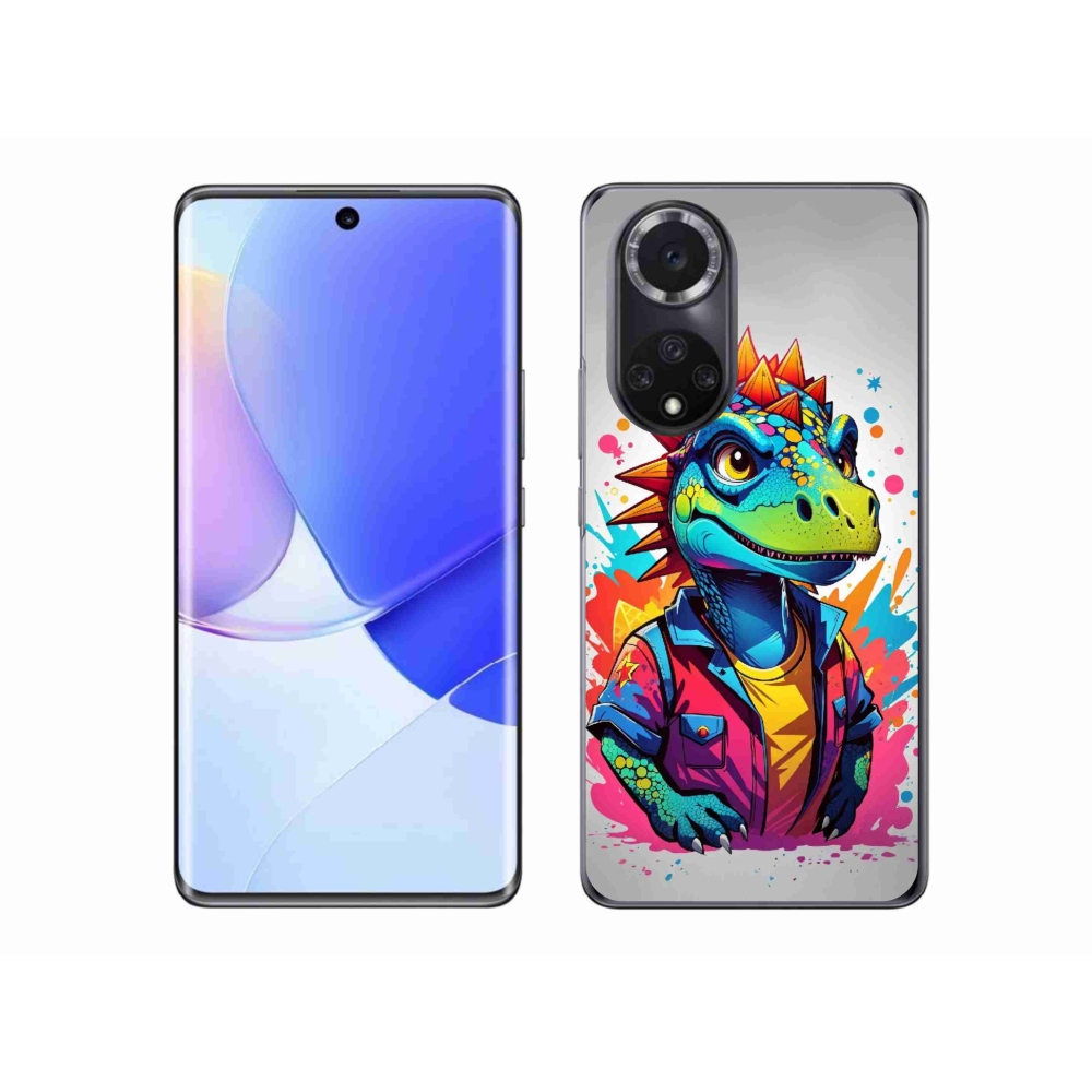 Zselés borító mmCase a Honor 50 készülékhez - színes dinoszaurusz