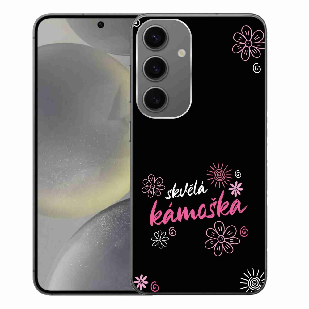 Gél borítás mmCase Samsung Galaxy S24+ - nagyszerű haver fekete háttérrel