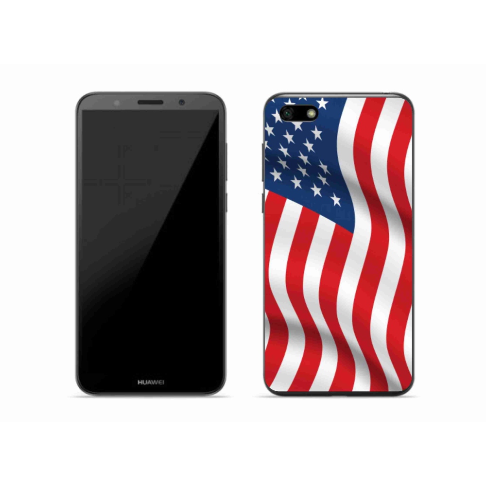 Gél borító mmCase a Huawei Y5 (2018) - USA zászlóhoz