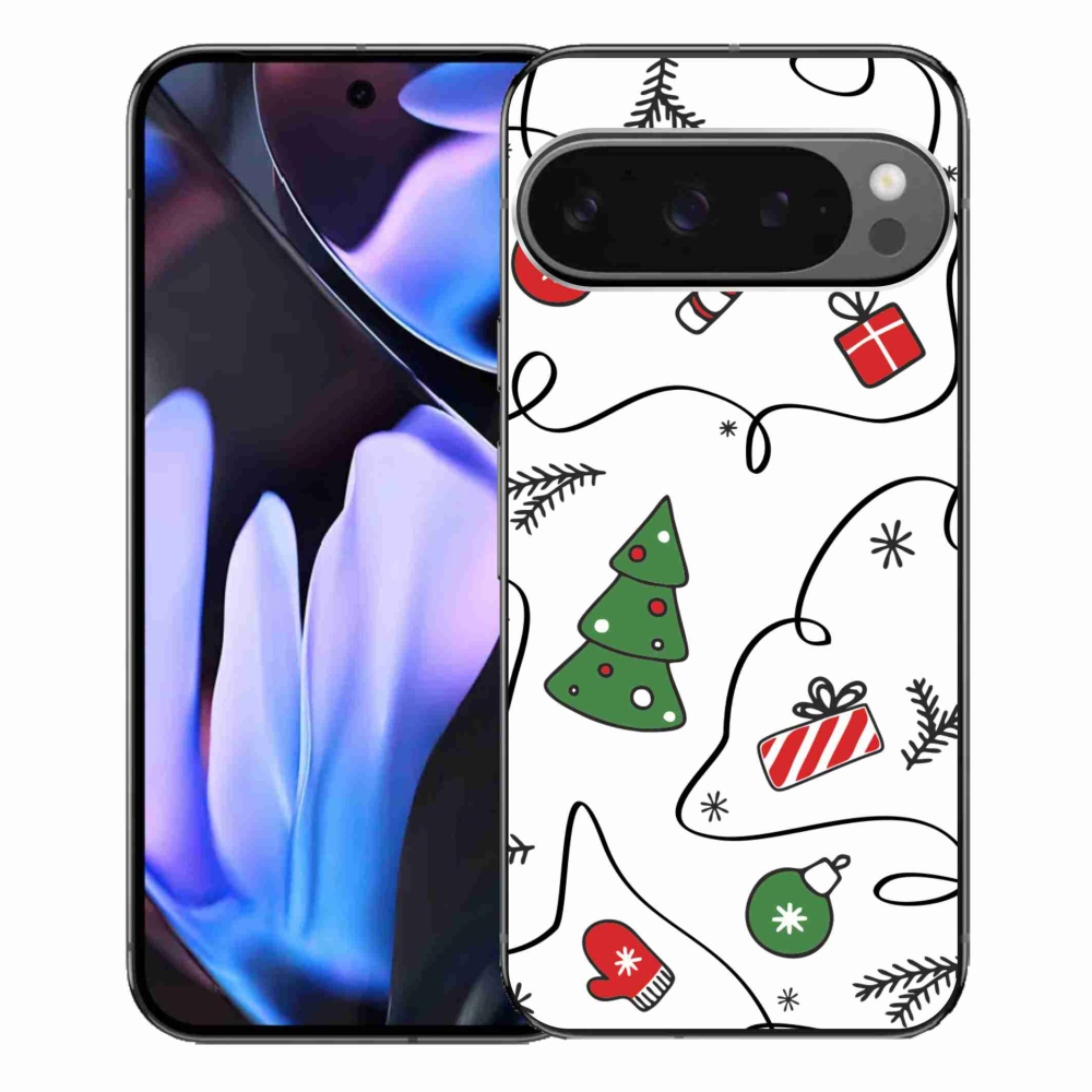 Gél borítás mmCase a Google Pixel 9 Pro XL-hez - karácsonyi motívumok