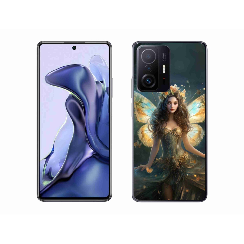 Gél borító mmCase a Xiaomi 11T-hez - pillangó nő