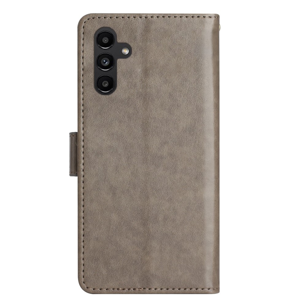 Virágok könyv tok Samsung Galaxy S25+ készülékhez - szürke