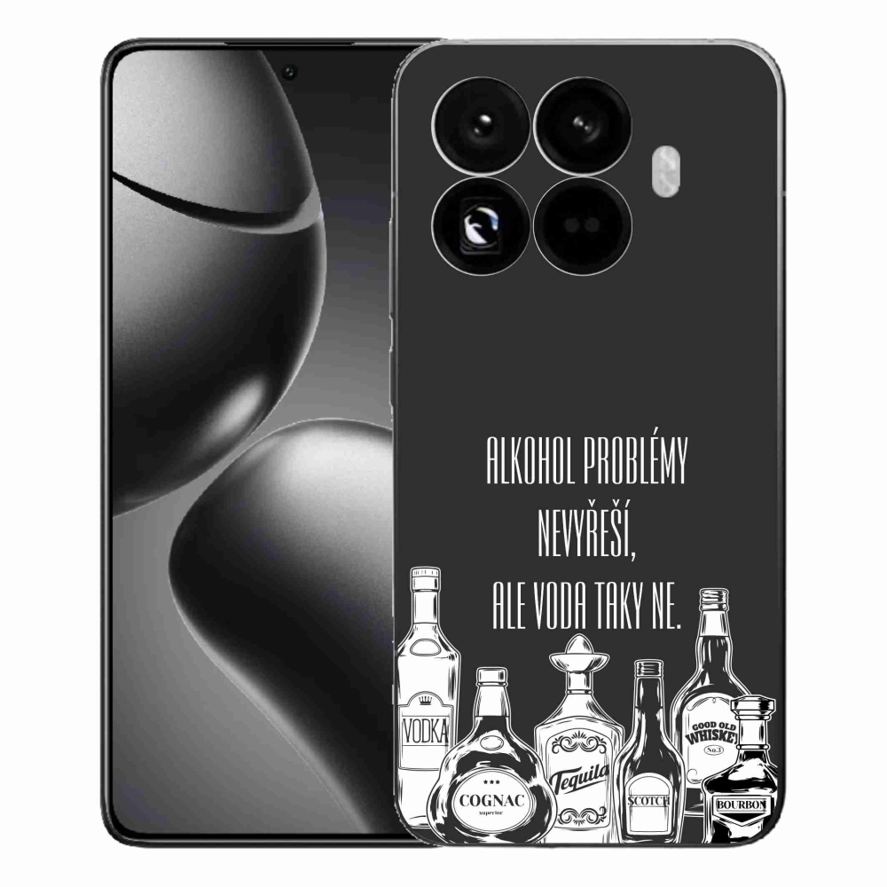 Gél borító mmCase a Xiaomi 15T Pro számára - vicces szöveg fekete háttérrel