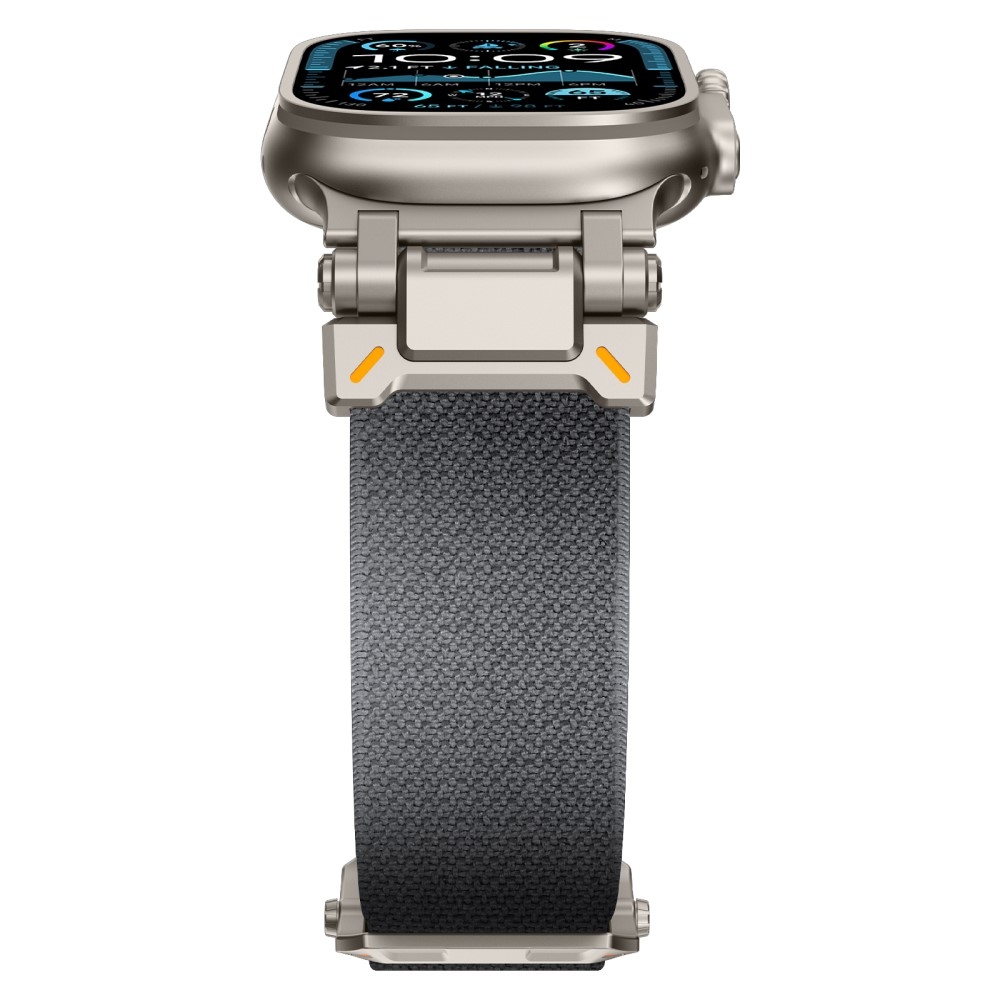 Titán nejlon szíj Apple Watch Ultra/Ultra 2 49mm/SE/SE 2022/2023 44mm/10 46mm/9/8/7 45mm/6/5/4 44mm/3/2/1 42 mm - szürke